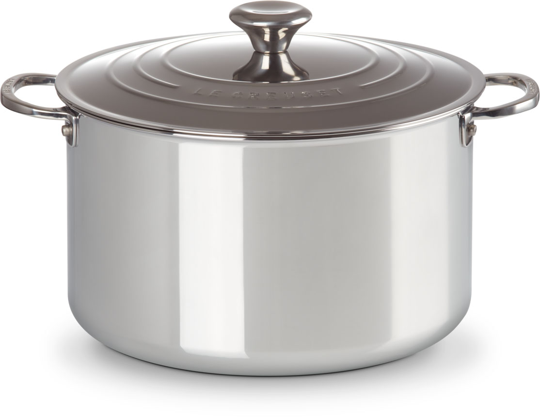 Le Creuset Signature Stainless Steel Stockpot 28cm/10.4L with Lid