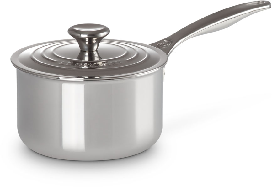 Le Creuset Signature Stainless Steel Saucepan 16cm/1.9L with Lid