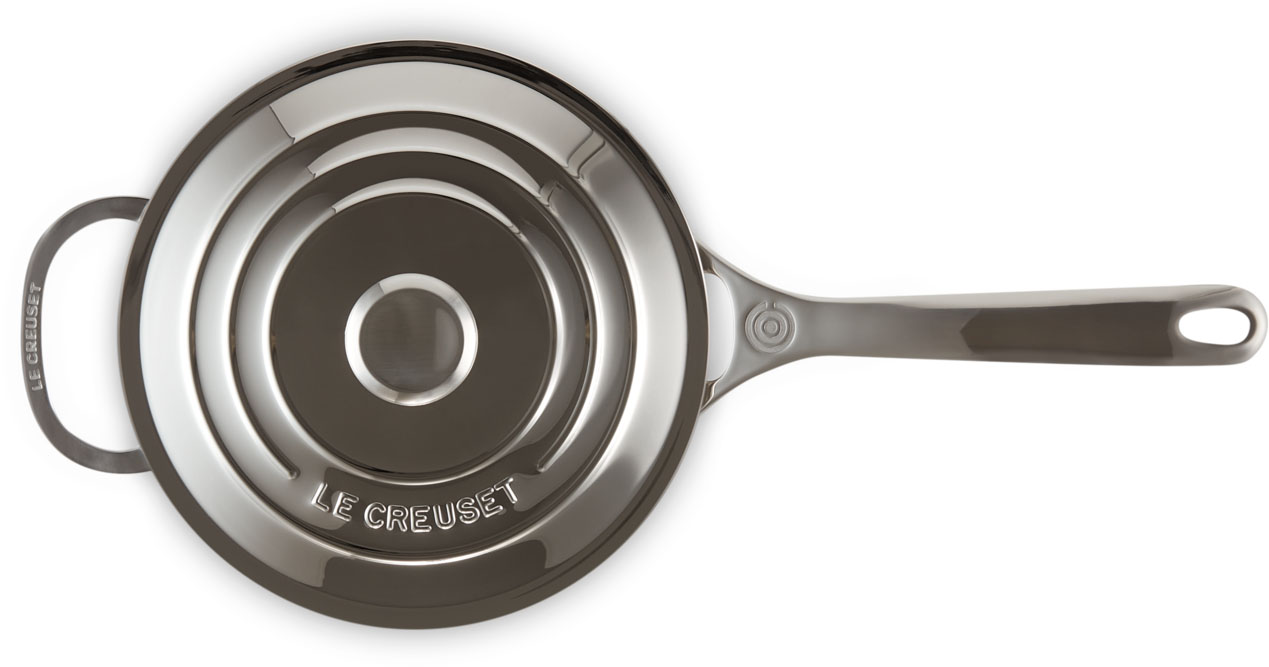 Le Creuset Signature Stainless Steel Saucepan 20cm/3.8L with Lid + Helper Handle