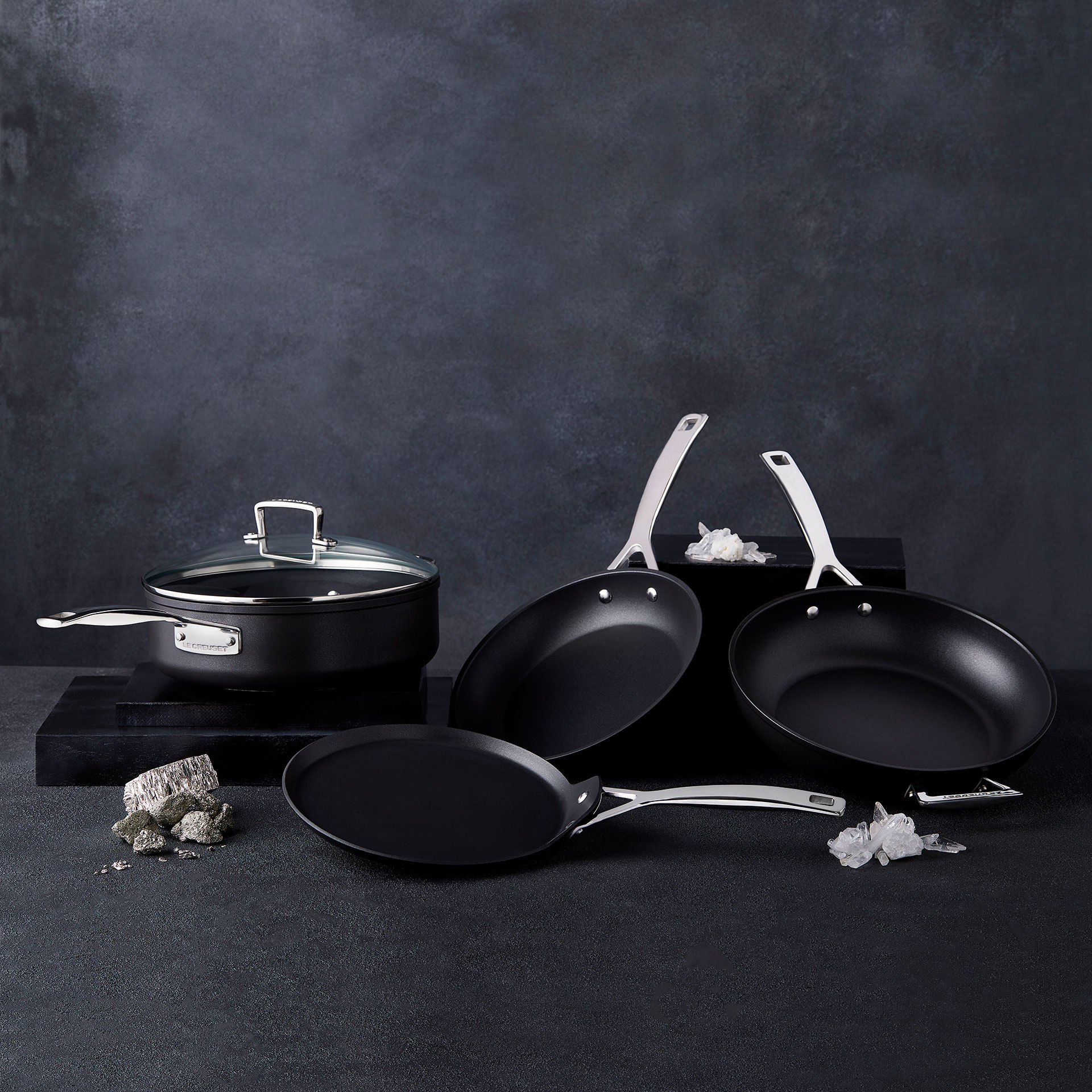Le Creuset Toughened Non-Stick Range. Now 4 x stronger. Le Creuset's Best-Ever Non-Stick Coating. Tested. Trusted. Guaranteed for Life.