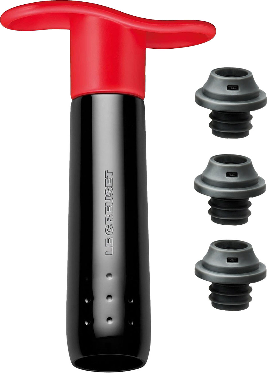 Le Creuset WA-137 Wine Pump with 3 Stoppers