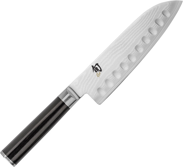 Shun Classic Scalloped Santoku Knife 18cm DM0718