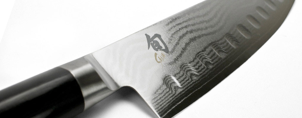 Shun Classic Scalloped Santoku Knife 18cm