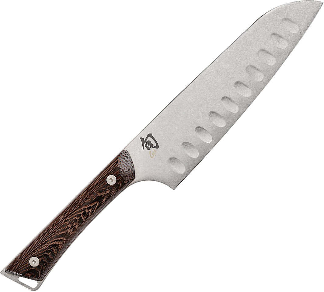 Shun Kanso Scalloped Santoku Knife 18cm SWT0718