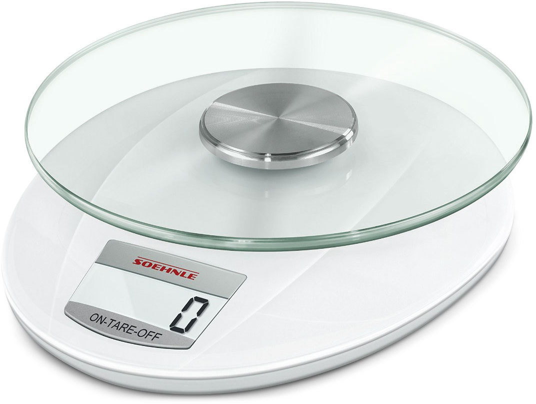 Soehnle Roma Digital Kitchen Scale 5kg White/Glass 65847