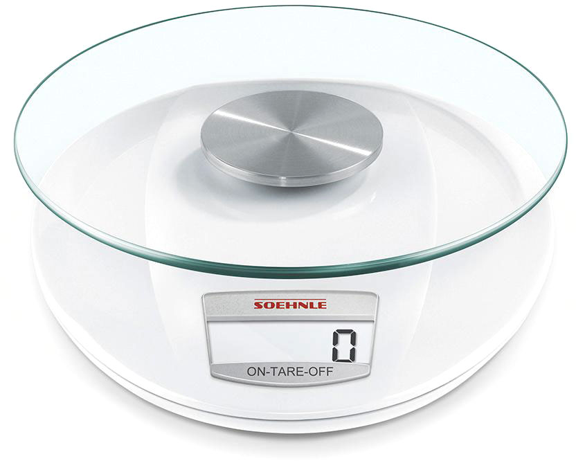 Soehnle Roma Digital Kitchen Scale 5kg White/Glass