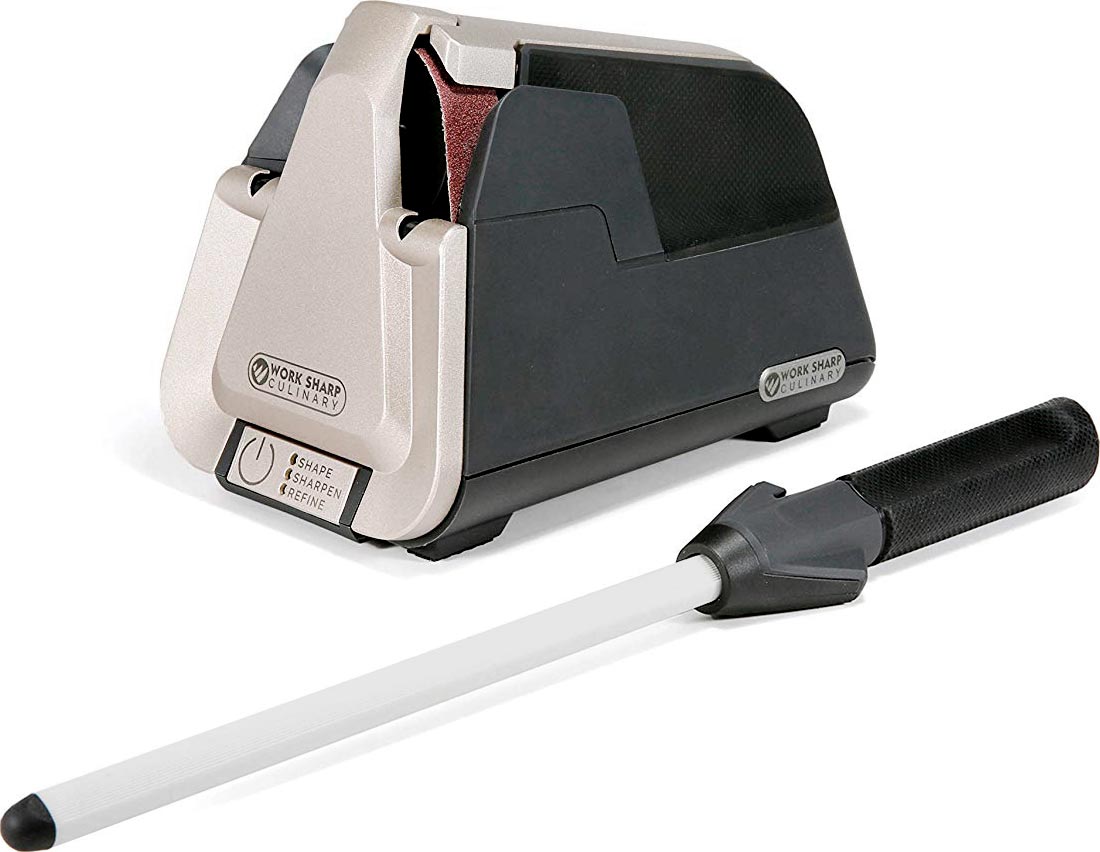 Work Sharp Culinary E5 Electric Kitchen Knife Sharpener with Ceramic Honing Rod