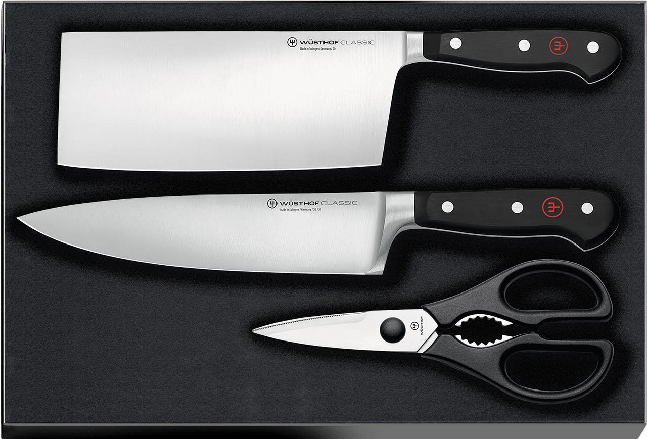 Wüsthof Classic 3-piece Chinese Chef's Knife Set